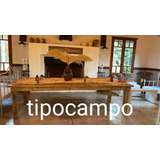 Mesa De 3 M Maciza Madera De Pino  Campo Rustica Quincho