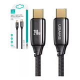 Cable Usb-c Tipo C Pd De 240 W, 48 V, 1,2 M Para Teléfono Celular Macbook iPad, Color Negro