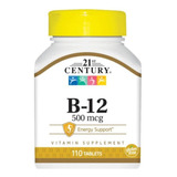 Vitamina B12 Premium 500 Mcg 110 Tabletas Eg B15
