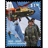 2010 - 200 Años Ejército Argentino.  Gj 3803. Mint