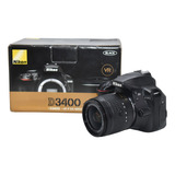Camara Nikon D3400 + Lente 18-55mm Vr Dslr, Bluetooth
