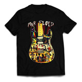 Polera Estampada Pink Floyd - Guitarra - Rock Clasico