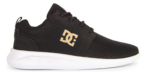 Zapatillas Dc Midway Sn Negro Dorado Mujer