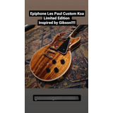 EpiPhone Les Paul Custom Koa Nova