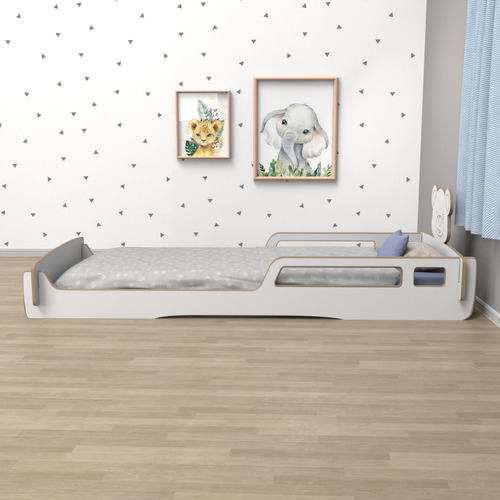 Cama Montessori Osito 1,9 Mts Infantil, Transcición 1 Plaza