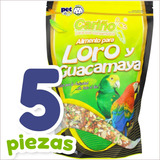 Alimento Completo Para Loros Pericos Y Guacamayas (5 Piezas)