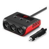 Adaptador Enchufe Coche.puertos Usb Cargador Auto