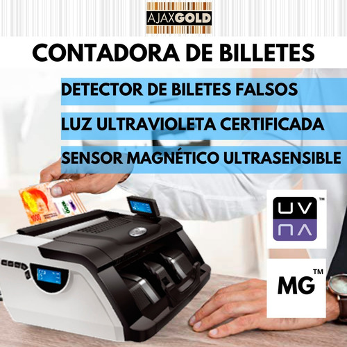 Contadora De Billetes Máquina Cuenta Dinero Detector Falsos