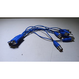 Cabo 15 Pinos Vga 8 Conector Bnc Video P/cameras Cftv