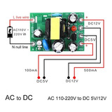 Fuente Poder 5v/100ma Y 12v/500ma In 220v Arduino 