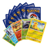 50 Cartas Pokémon Mais 5 Cartas Brilhantes - Originais Copag