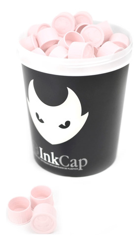 Ink Cap - Batoques De Silicone Rosa - Gg (100 Un.)