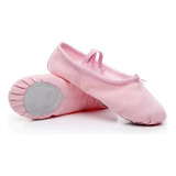 Zapatillas Media Punta Lona Y Gamuza Ballet Niña,yoga 