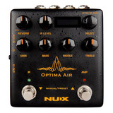 Pedal Nux Optima Air Nai 5 Simulador De Violão Nai-5 Cor Preto