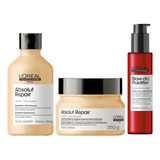 Kit Loreal Absolut Repair Shamp + Masc + Fluidifier 150ml