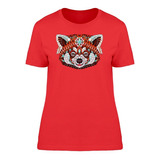 Arte Animal Con Patrones De Mapache Camiseta De Mujer