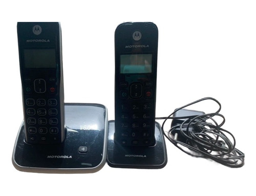 Telefone Motorola Auri3500 Sem Fio Com Ramal -preto/prateado