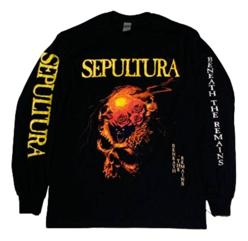 Sepultura .  Beneath The Remains . Manga Larga . Mucky