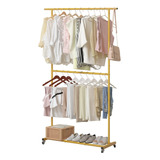 Perchero Exhibidor Rack Organizador Dorado Rt2