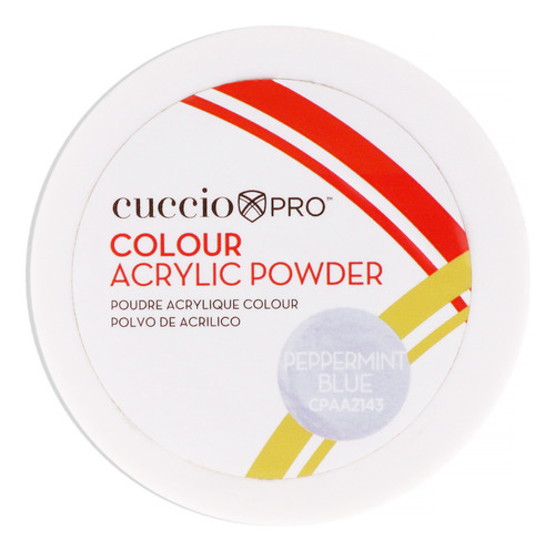 Polvo Acrílico De Color Azul Menta Cuccio Pro 1.6 Oz