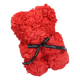 Oso De Flores De 21 Cm, Oso Romántico En Forma De Rosa Roja