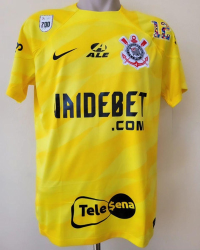 Camisa Corinthians Cassio 700 Jogos Goleiro Amarel 2023 2024