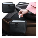 Besulen Mini Car Trash Bin, Leather Waterproof Hanging Auto 