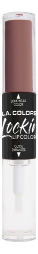 Labial Lockin Lipcolor Duo L.a. Colors Labial Mate Y Gloss