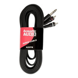 Cable De Audio Profesional 2 Rca A Trs 1/4  M/m | Negro 7...