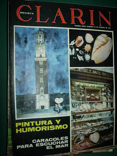 Revista Diario Clarin 15/2/76 Malacologia Caracoles