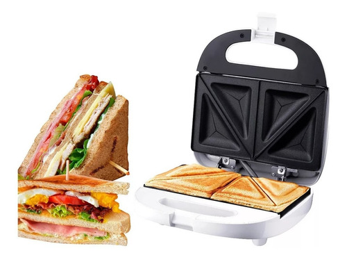 Sandwichera Eléctrica Tostadora Doble Antiadherente