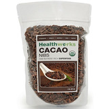 Healthworks Cacao Semillas Crudo Orgánico, 2 Libras