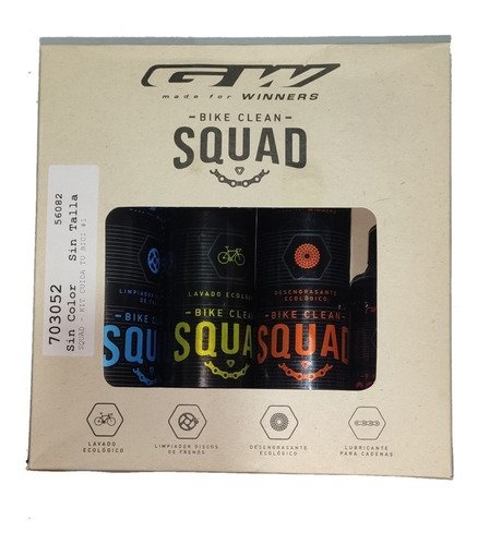 Kit Limpieza Gw Squad - Kit Cuida Tu Bici#1 De 4 Productos