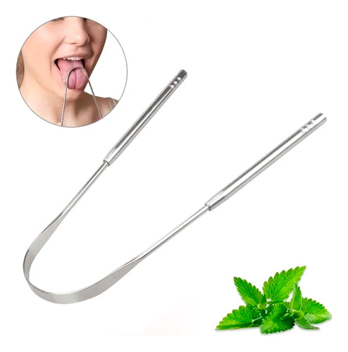 Limpia Lengua Limpiador Higiene Bucal Ayurveda Acero Inox