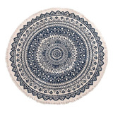 Alfombra De Área Redonda Chic Tapiz Estilo Boho Mandala