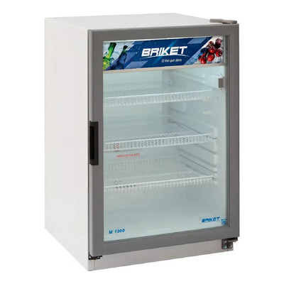 Heladera Exhibidora Vertical Briket Master 1200 120L Blanca 1 Puerta | Mismo precio en cuotas
