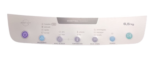 Membrana Serigrafica Lavarropa Electrolux Digital Wash Eee