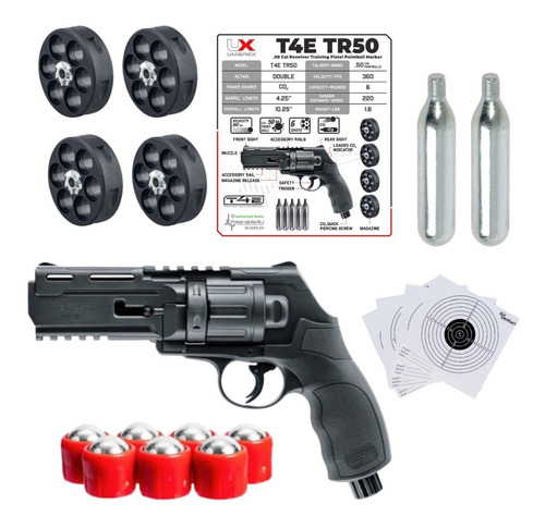 Kit 60 Municiones Pistola Traumatica Tr50 Umarex .50 Xchws C