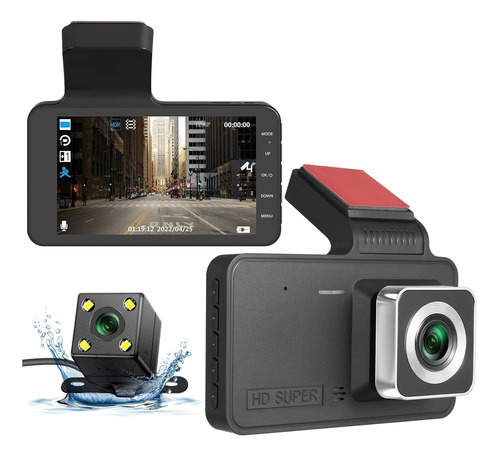 Camara Dashcam Dvr Hd Pantalla 3.0¨ Detector Movimiento 5mpx