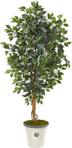 65in. Maceta Decorativa Artificial Ficus Árboles De Se...