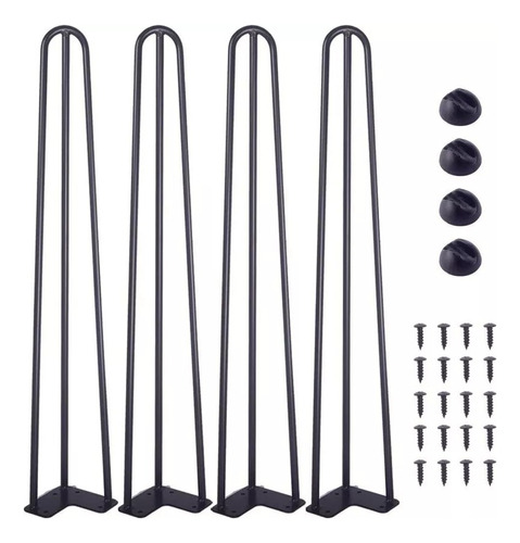 4 Set Patas De Mesa De Hierro Forjado De Moda 71 Cm