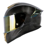 Casco Shaft Pro 620 Carbón Integral Solido Negro Certificado