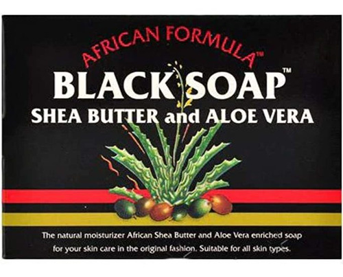 Madina Jabón Negro Africano Manteca De Karité Y Aloe Vera,