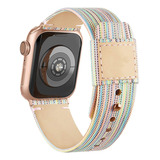 Correa Compatible Con Apple Watch Nylon Cuero