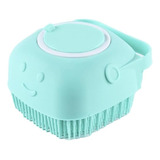 Escova Banho Silicone Porta Sabonete Shampoo Crianca Pet