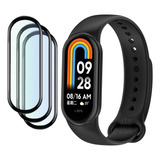 3x Proteções De Tela Alta Sensibilidade Para Xiaomi Mi Band8