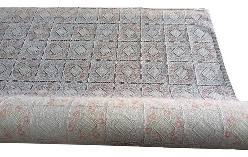 Mantel De Hule Tipo Bordado De 1.35m X 2.5m 