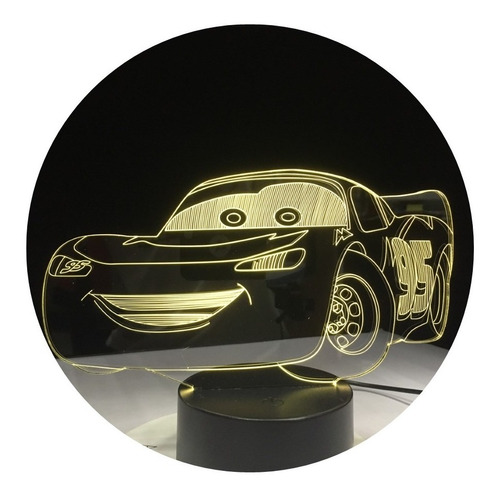 Rayo Mcqueen Carro Holograma Led Regalo Niños Jugete