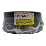 Cable Uso Rudo 3x14 Argos 100% Cobre 600v Caja 100 M Negro