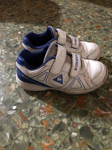 Zapatillas Infantiles Velcro Le Coq Sportif Talle 33 Usadas